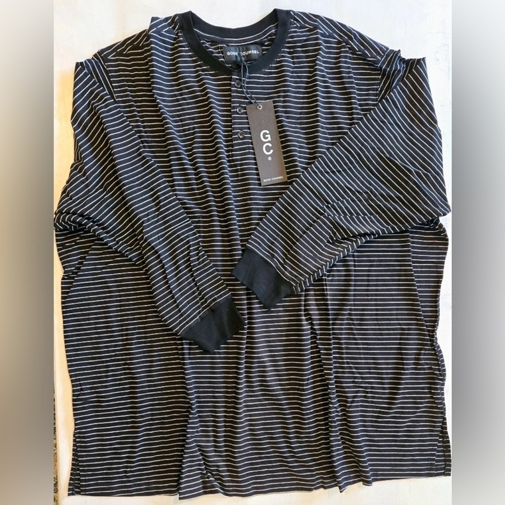 Good Counsel Men's Wanzer L/S Henley Shirt - Picture 2 of 7